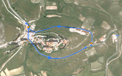 Viabilità e aree sosta a Castelluccio di Norcia